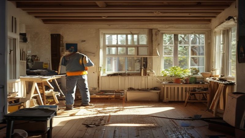 AI-impressie van constructie door een aannemer
