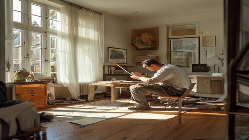 AI-impressie van projectplanning door een aannemer