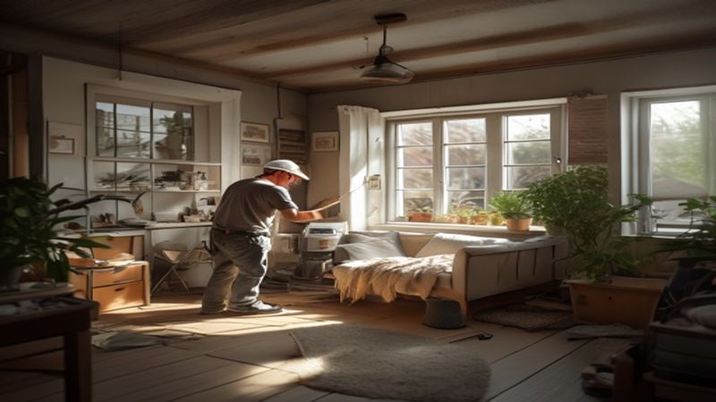 AI-impressie van verduurzaming woning door een aannemer