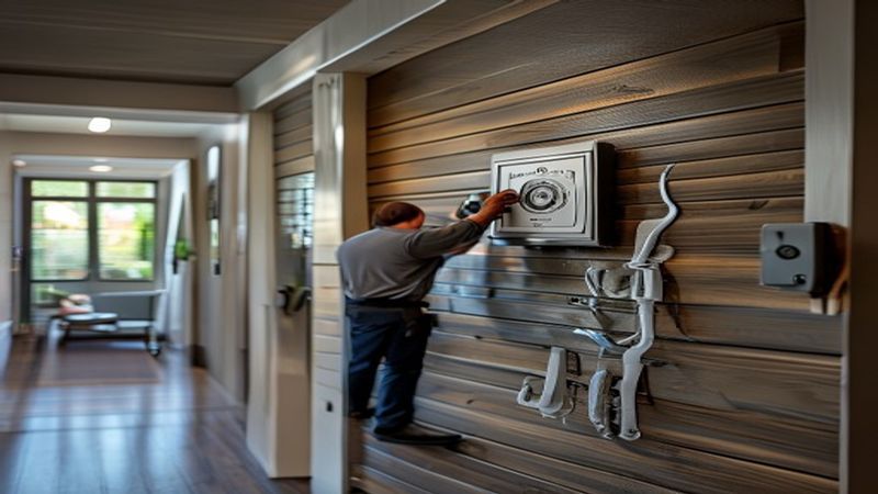 AI-impressie van alarm uitbreiden door een alarmsysteem installateur