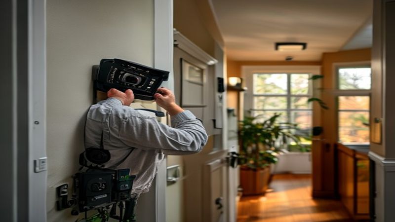 AI-impressie van camera systeem door een alarmsysteem installateur