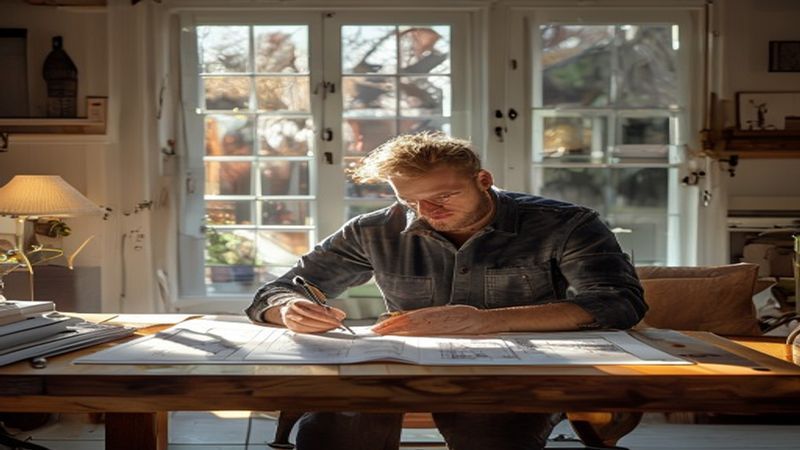 AI-impressie van nieuwbouw ontwerp door een architect