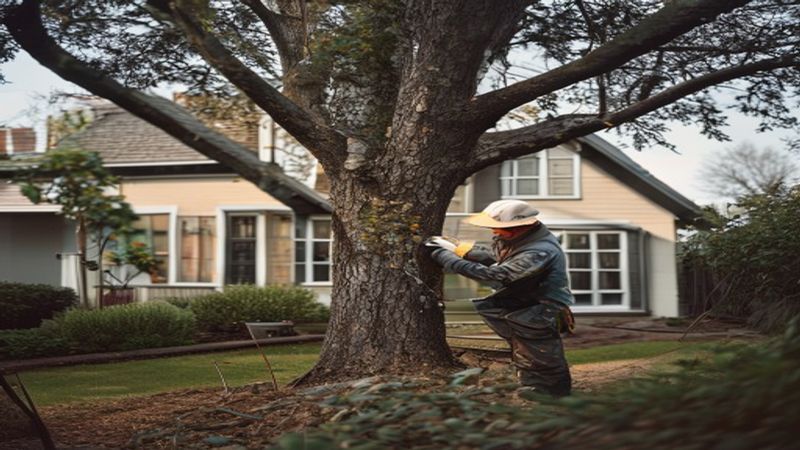 AI-impressie van boom verplanten door een boomverzorger