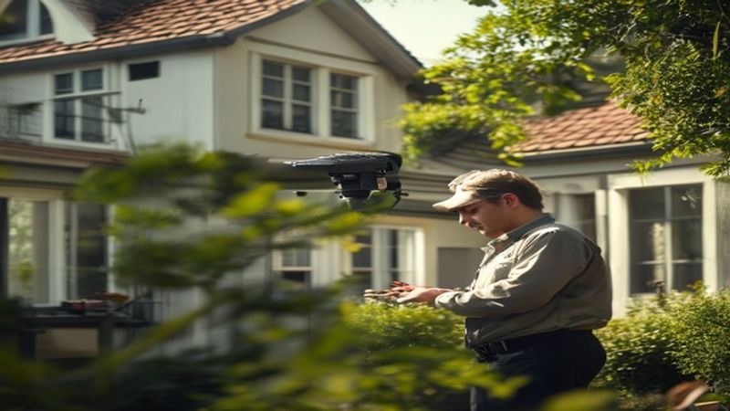 AI-impressie van camera verplaatsen door een camerabeveiliging