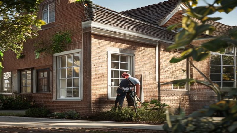 AI-impressie van scheurherstel door een gevelspecialist