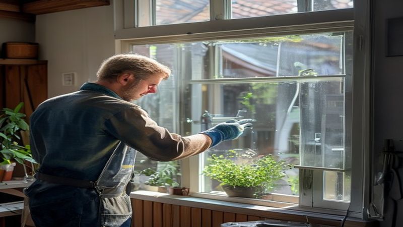 AI-impressie van beslagen glas vervangen door een glaszetter
