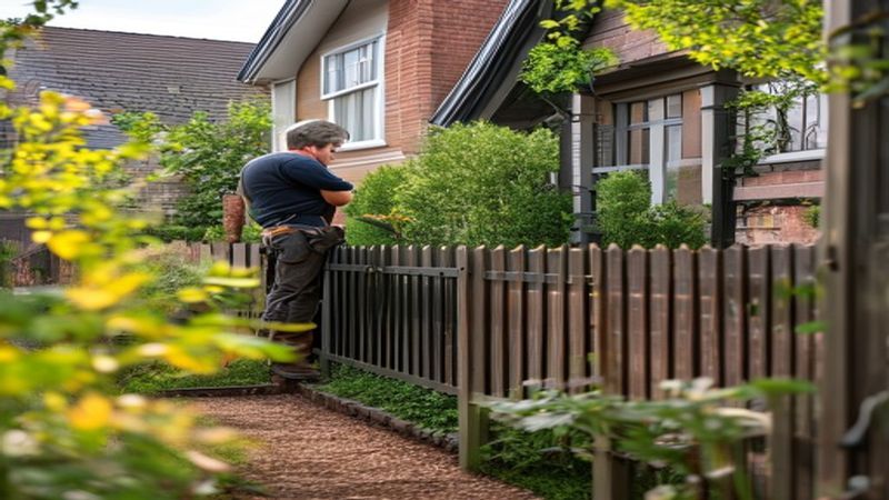 AI-impressie van schutting plaatsen door een hekwerk & poorten