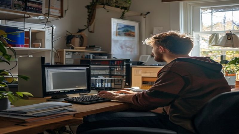 AI-impressie van data overzetten door een ict specialist