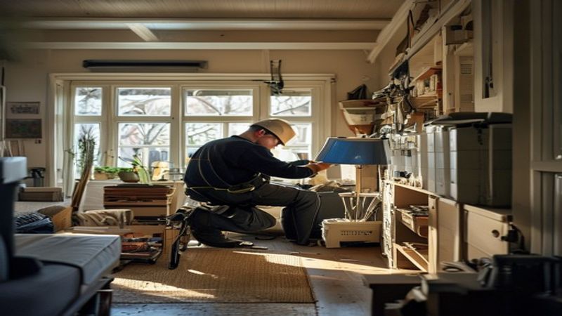 AI-impressie van storingsdienst door een installatiebedrijf