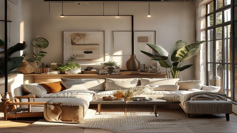 AI-impressie van 3d-impressie maken door een interieur ontwerper