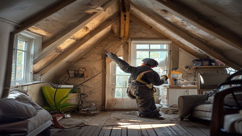 AI-impressie van dakisolatie door een isolatiebedrijf