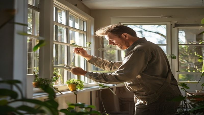 AI-impressie van ventilatierooster plaatsen door een kozijnspecialist