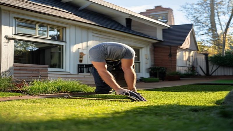 AI-impressie van kunstgras op balkon door een kunstgras & gazon