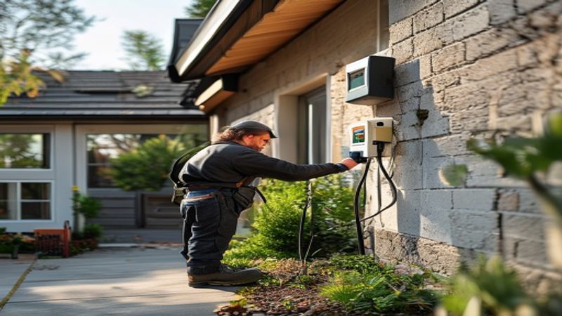 AI-impressie van laadpaal vervangen door een laadpaal installateur