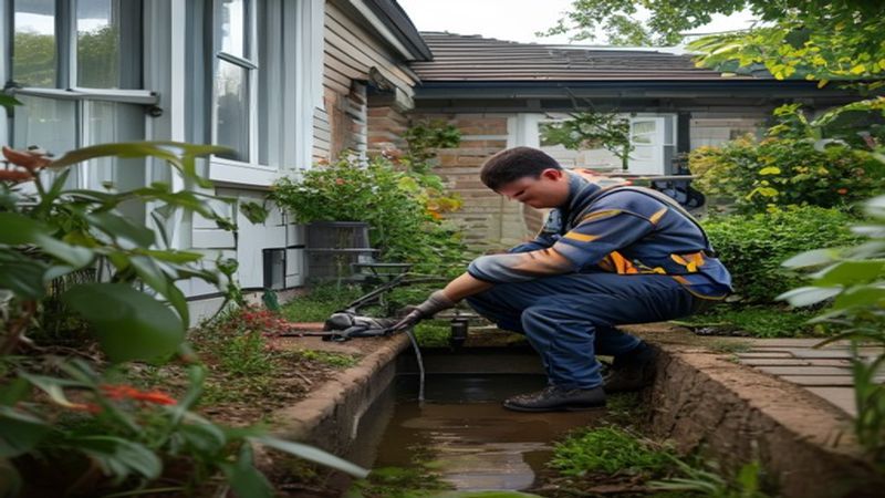 AI-impressie van put leegmaken door een rioolspecialist