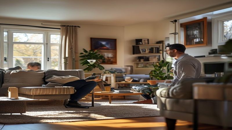 AI-impressie van camera plaatsen door een smart home specialist