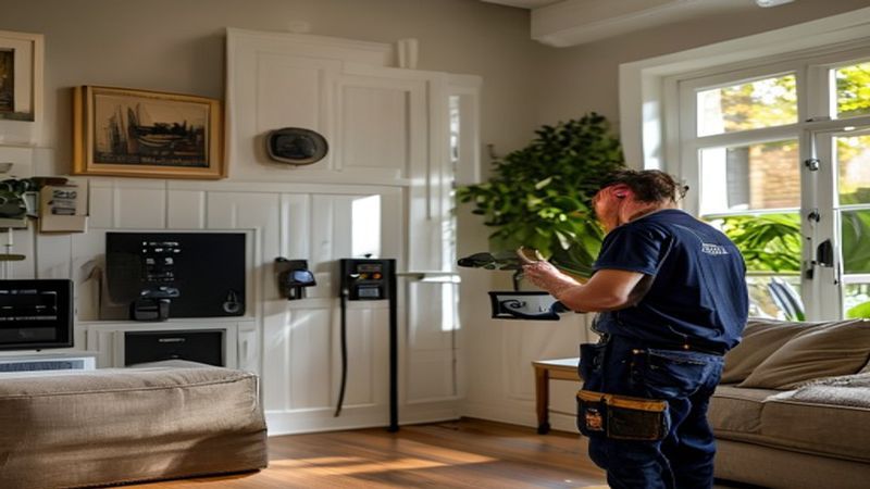 AI-impressie van slimme deurbel door een smart home specialist
