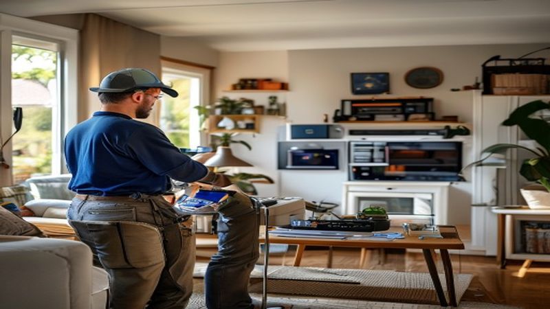AI-impressie van slimme zonwering koppelen door een smart home specialist