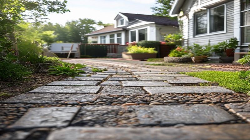 AI-impressie van drainage aanleggen door een stratenmaker