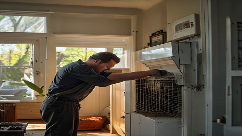 AI-impressie van ventilatiebox vervangen door een ventilatie specialist
