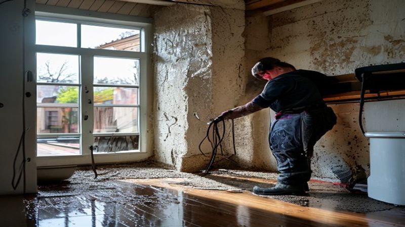 AI-impressie van ventilatie tegen vocht door een vochtbestrijding