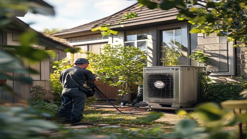 AI-impressie van bodemwarmtepomp plaatsen door een warmtepomp specialist